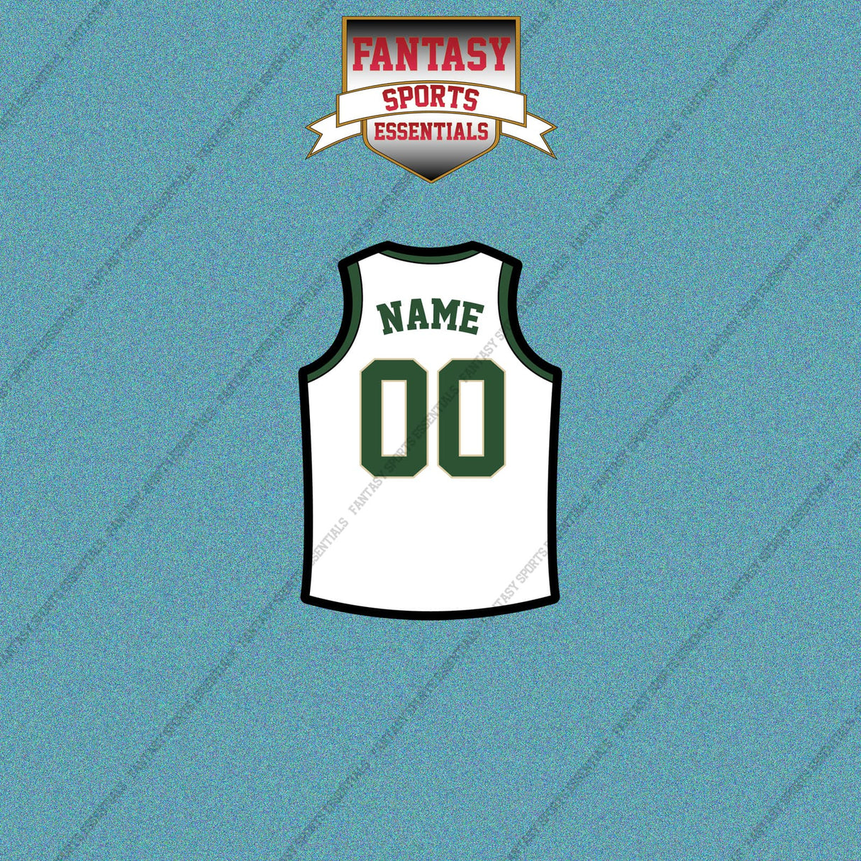 Milwaukee Bucks Personalized Current Away Jersey Car Decals