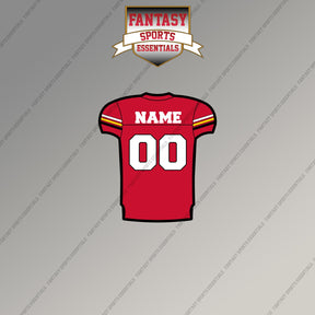 Maryland Terrapins Football Personalized Current Home Jersey Magnets