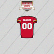 Maryland Terrapins Football Personalized Home Jersey Glossy Stickers