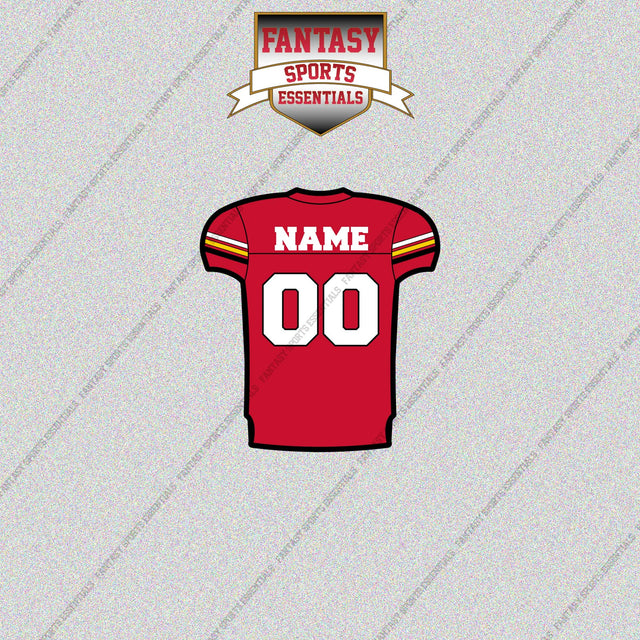 Maryland Terrapins Football Personalized Home Jersey Glossy Stickers