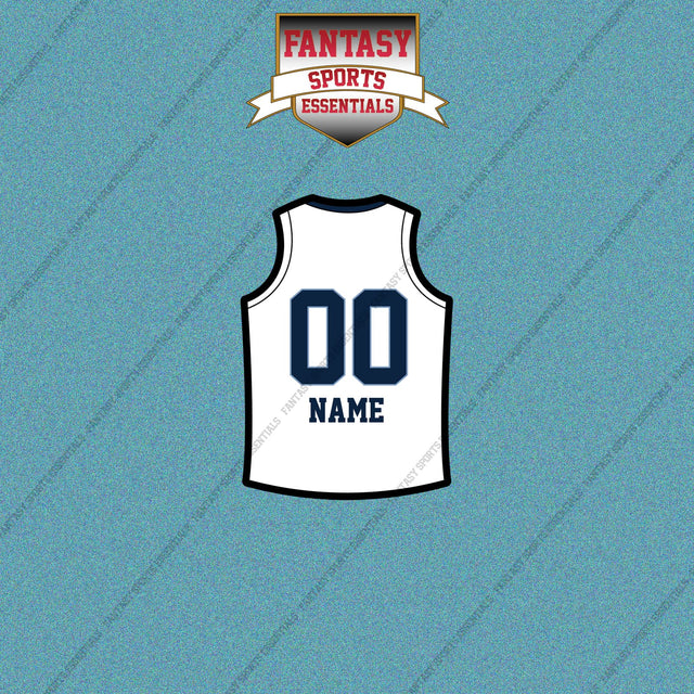 Memphis Grizzlies Personalized Current Away Jersey Car Decals