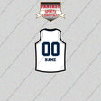Memphis Grizzlies Personalized Current Away Jersey Glossy Stickers
