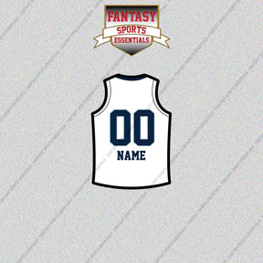 Memphis Grizzlies Personalized Current Away Jersey Glossy Stickers