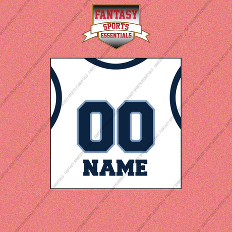 Memphis Grizzlies Personalized Current Away Jersey Wall Art Prints