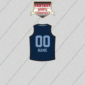 Memphis Grizzlies Personalized Current Home Jersey Glossy Stickers