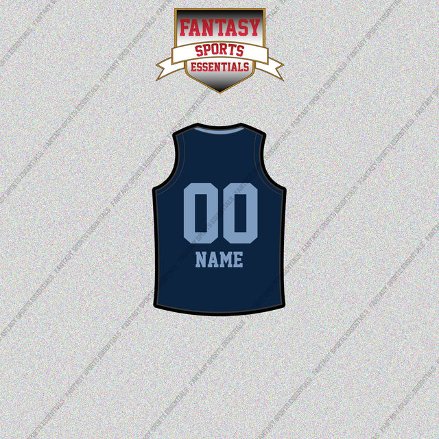 Memphis Grizzlies Personalized Current Home Jersey Glossy Stickers