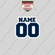 Memphis Grizzlies Personalized Current Name and Number Glossy Stickers