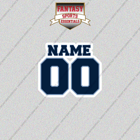 Memphis Grizzlies Personalized Current Name and Number Glossy Stickers