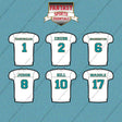 Miami Dolphins 2025 Away Jersey Car Decals (Choose Your Player) Page 1