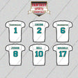 Miami Dolphins 2025 Away Jersey Glossy Stickers (Choose Your Player) Page 1