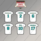 Miami Dolphins 2025 Away Jersey Magnets (Choose Your Player) Page 1