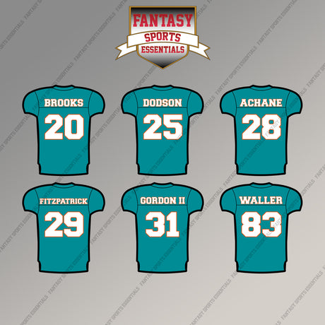 Miami Dolphins 2025 Home Jersey Magnets (Choose Your Player) Page 2
