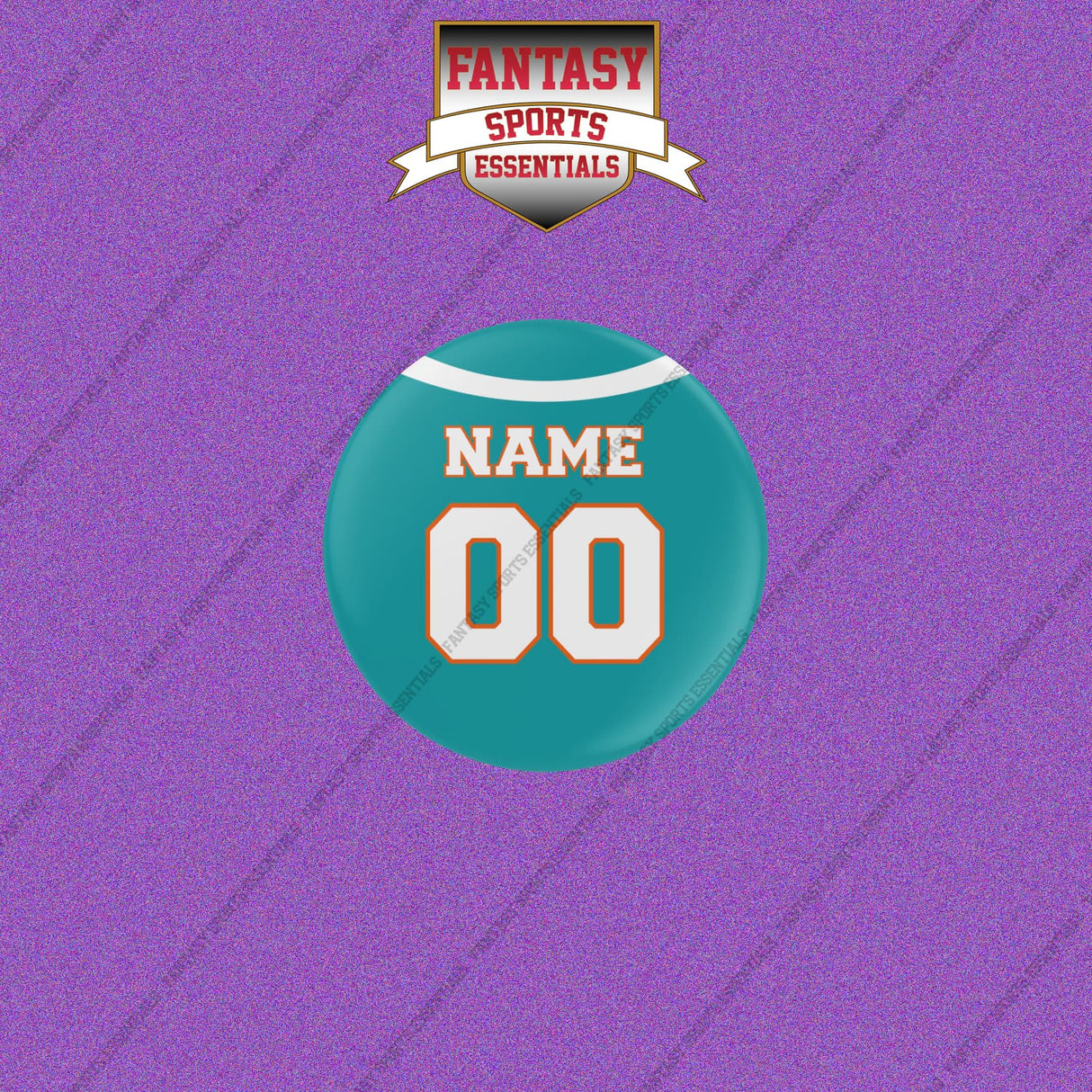 Miami Dolphins Personalized Current Home Jersey Buttons