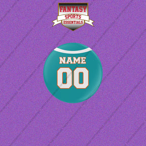 Miami Dolphins Personalized Current Home Jersey Buttons