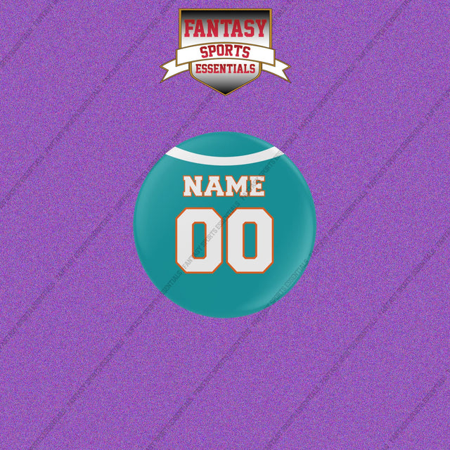 Miami Dolphins Personalized Current Home Jersey Buttons