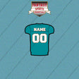 Miami Dolphins Personalized Current Home Jersey Car Decals