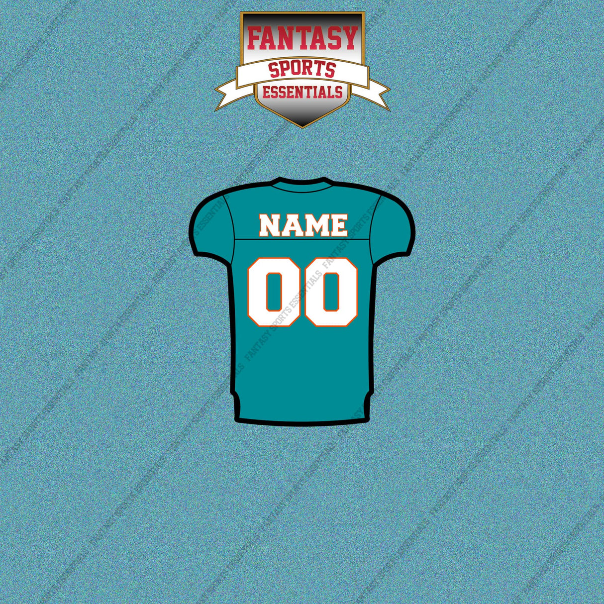Miami Dolphins Personalized Current Home Jersey Car Decals