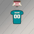 Miami Dolphins Personalized Current Home Jersey Magnets