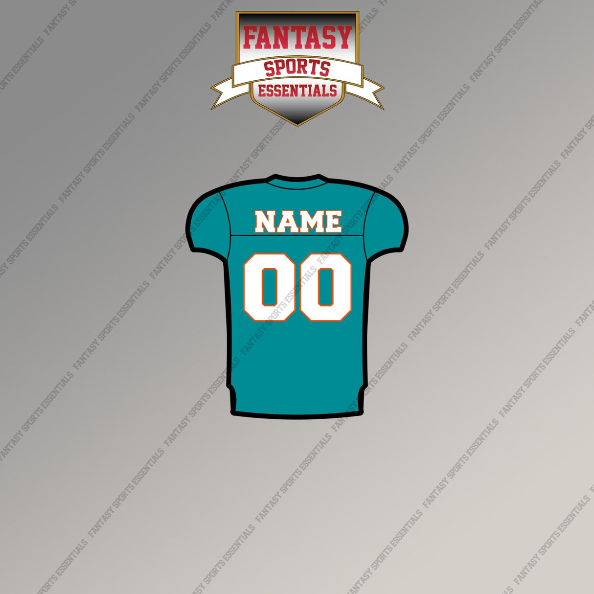 Miami Dolphins Personalized Current Home Jersey Magnets