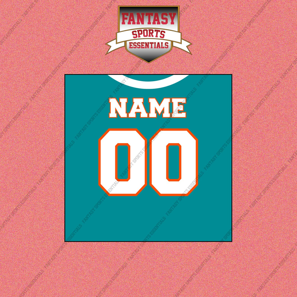 Miami Dolphins Personalized Current Home Jersey Wall Art Prints