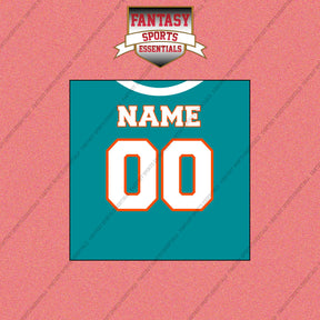 Miami Dolphins Personalized Current Home Jersey Wall Art Prints