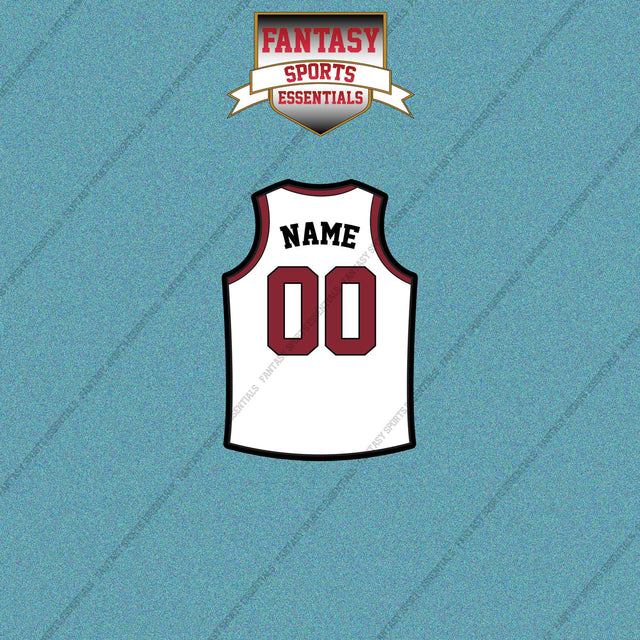 Miami Heat Personalized Current Away Jersey Car Decals