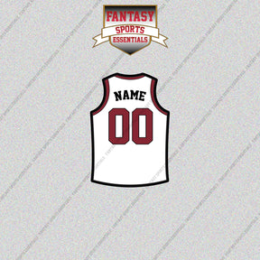 Miami Heat Personalized Current Away Jersey Glossy Stickers
