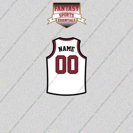 Miami Heat Personalized Current Away Jersey Glossy Stickers