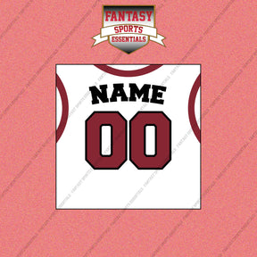 Miami Heat Personalized Current Away Jersey Wall Art Prints