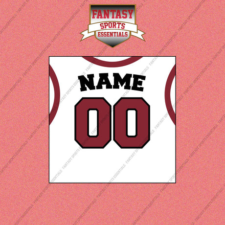 Miami Heat Personalized Current Away Jersey Wall Art Prints