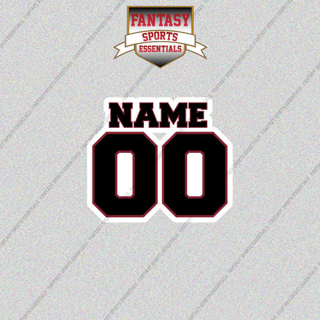 Miami Heat Personalized Current Name and Number Glossy Stickers
