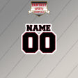Miami Heat Personalized Current Name and Number Magnets