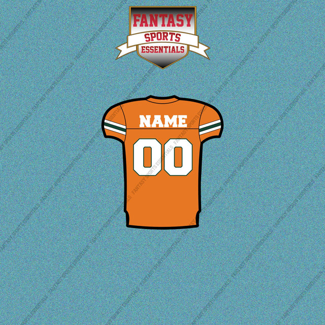 Miami Hurricanes Football Personalized Home Jersey Car Decals