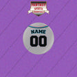 Miami Marlins Personalized Current Away Jersey Buttons