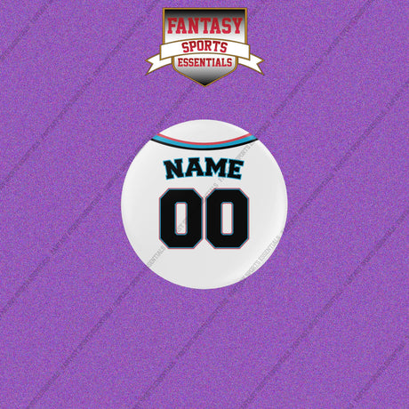 Miami Marlins Personalized Current Home Jersey Buttons