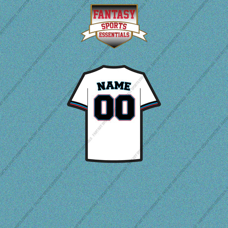 Miami Marlins Personalized Current Home Jersey Car Decals