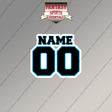 Miami Marlins Personalized Current Name and Number Magnets