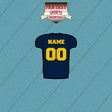 Michigan Wolverines Football Personalized Home Jersey Car Decals