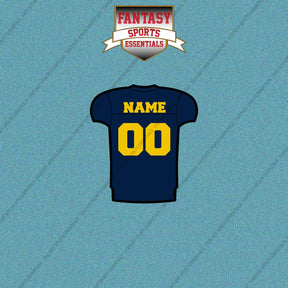 Michigan Wolverines Football Personalized Home Jersey Car Decals