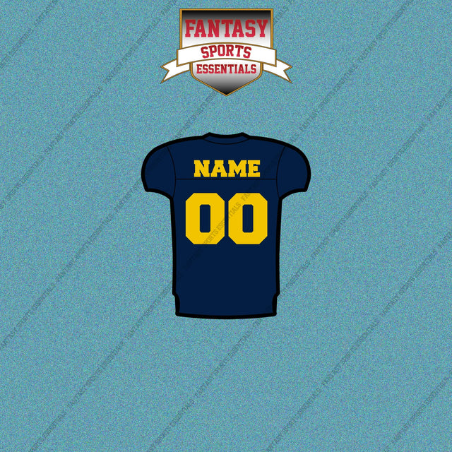 Michigan Wolverines Football Personalized Home Jersey Car Decals