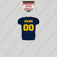 Michigan Wolverines Football Personalized Home Jersey Glossy Stickers