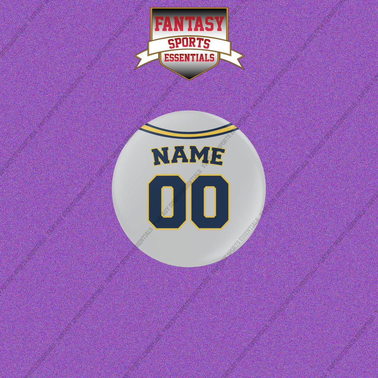 Milwaukee Brewers Personalized Current Away Jersey Buttons