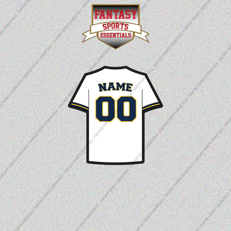 Milwaukee Brewers Personalized Current Home Jersey Glossy Stickers