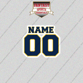 Milwaukee Brewers Personalized Current Name and Number Glossy Stickers