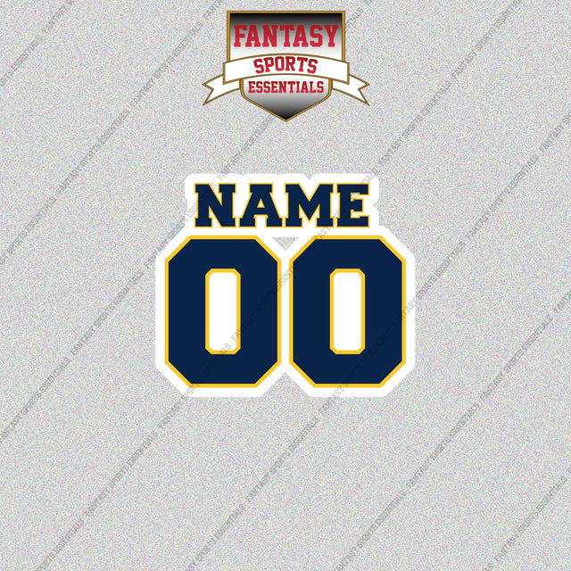 Milwaukee Brewers Personalized Current Name and Number Glossy Stickers