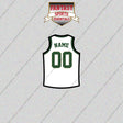 Milwaukee Bucks Personalized Current Away Jersey Glossy Stickers
