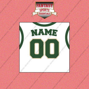Milwaukee Bucks Personalized Current Away Jersey Wall Art Prints