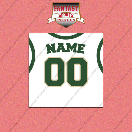 Milwaukee Bucks Personalized Current Away Jersey Wall Art Prints