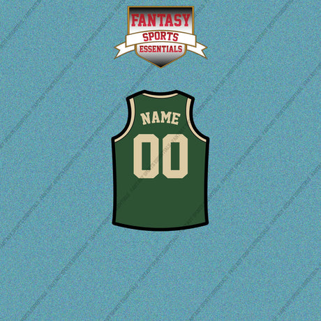 Milwaukee Bucks Personalized Current Home Jersey Car Decals
