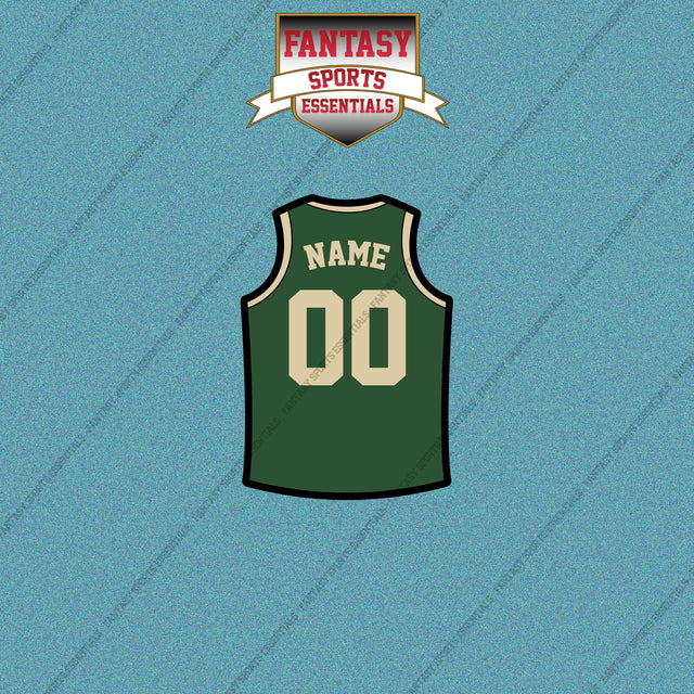 Milwaukee Bucks Personalized Current Home Jersey Car Decals
